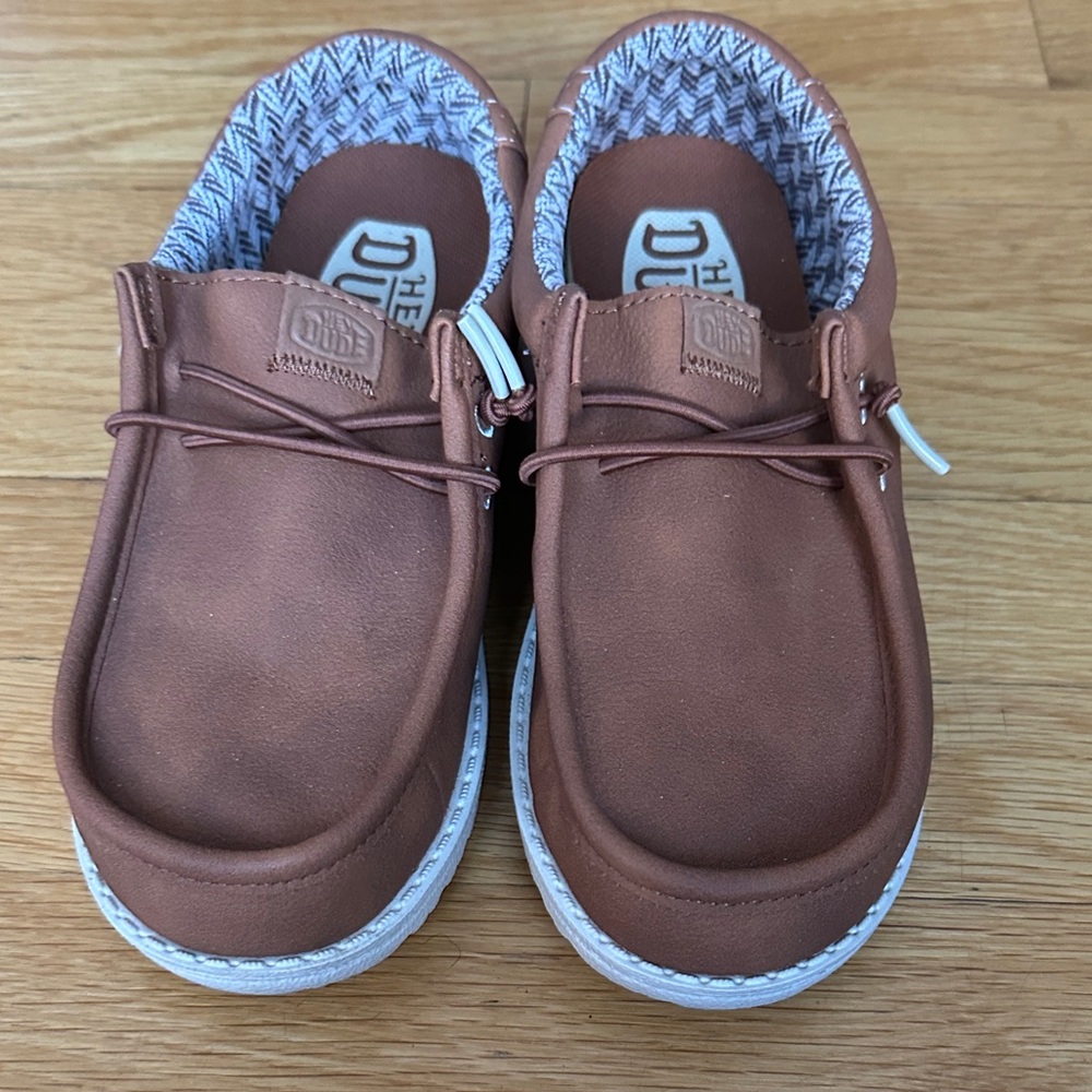 Hey Dude Kids Tan Moccasins